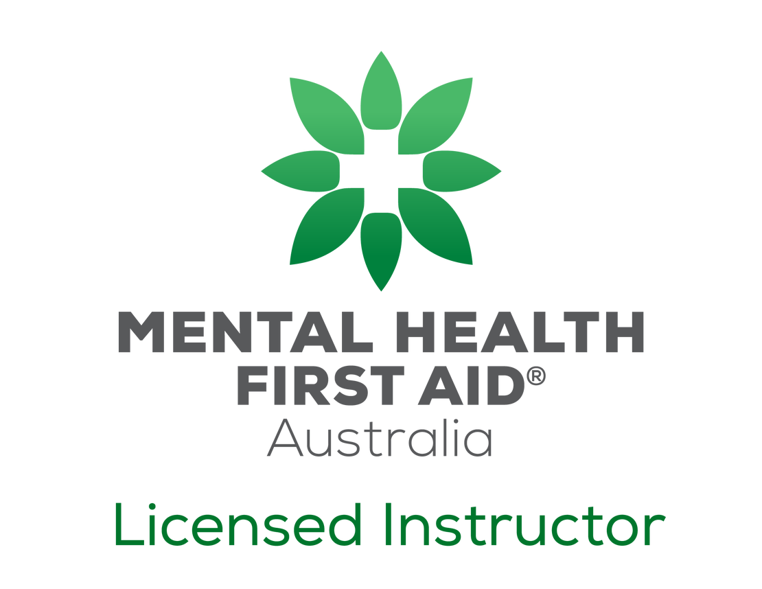 Official logo for Mental Health First Aid Australia - Licensed Instructor.